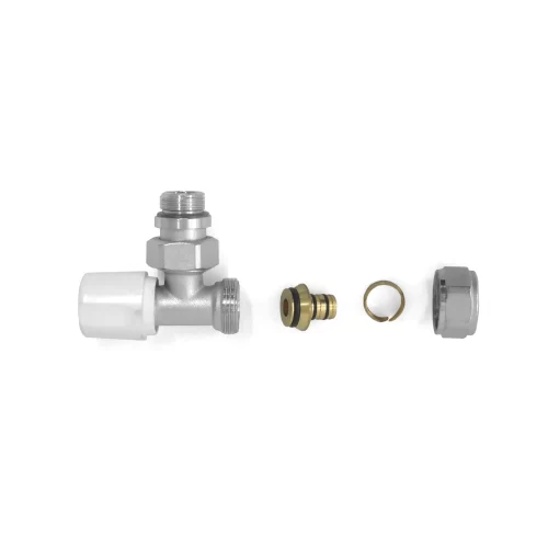 Eurocono-Bianchi Llave Angular P/Radiador 1/2” + Adaptador Pex 16 X2 Mm